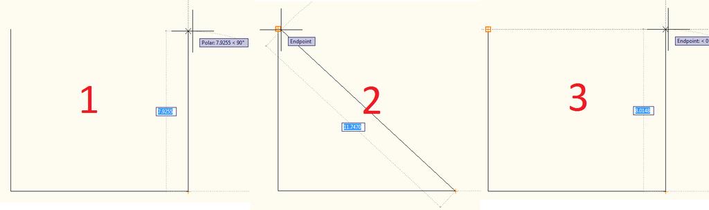 To set the third line it would be convenient to just snap to the top of the first line drawn (Sketch 1 in Figure 10).
