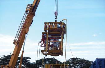 The 40t X-mas Trees lift plan was used to ensure that the equipment was lifted safely from the supply vessel to the platform.