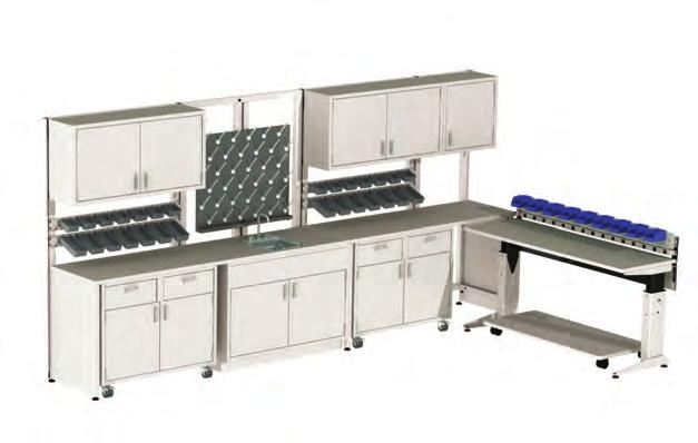 Stainless Steel Subcontainers Drain Board Electric or pin-adjustable tables support loads from
