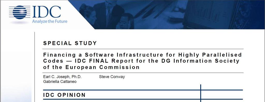 IDC Report 2011 Use HPC parallel software development to help close Europe's