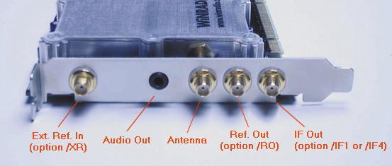 other receivers in a daisy-chain arrangement. If the receiver relies on its internal reference oscillator, this option will provide 16.384 MHz reference output.