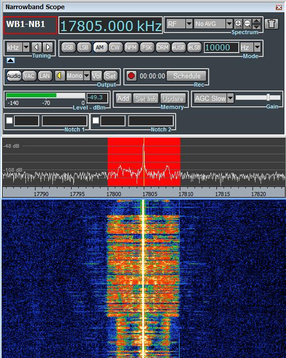 Figure 53 Wideband channel recording: warning popup not enough disk space 2.