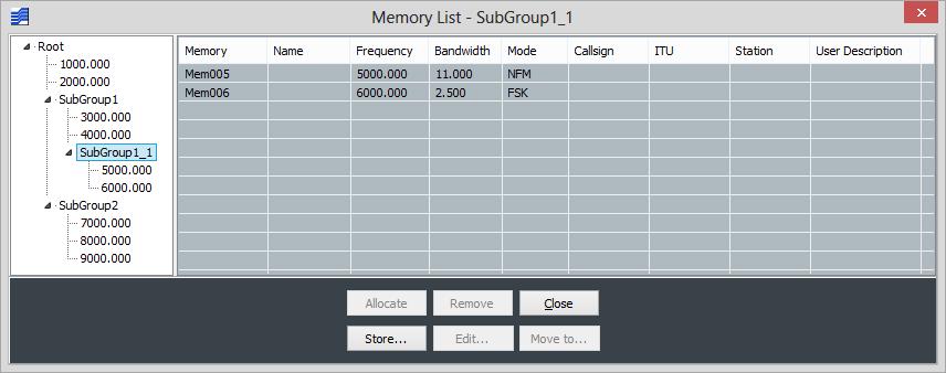 highlighting the record in the list corresponding to the clicked memory node (Figure 144).