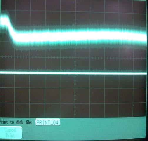 This is therefore the feedback loop which stabilises the laser. 4.4 Testing the circuit The circuit was tested with the CO2 laser and the beam intensity was recorded on an oscilloscope.