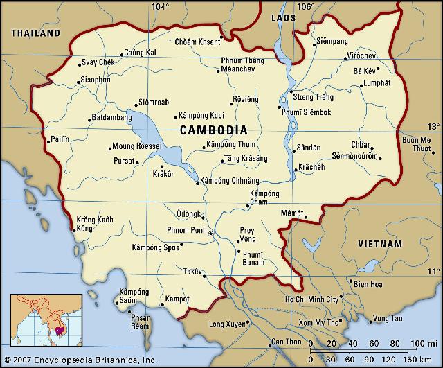 1. Country Background 1.1 Overview of the country Cambodia is located in South-East Asia and borders Thailand, Vietnam and Laos. It has a population of 14.7 million, predominantly rural [1].