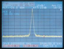 Excellent Basic Performance and Measurement Applications Wide-band Sweep The U3661 can continuously sweep the frequency bandwidth from 9 khz to 26.5 GHz on a single screen.