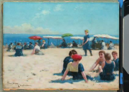 Frank Russell Green (1856 1940) Brighton Beach, 1913 12 1 /16 x 16 inches Signed and titled lower