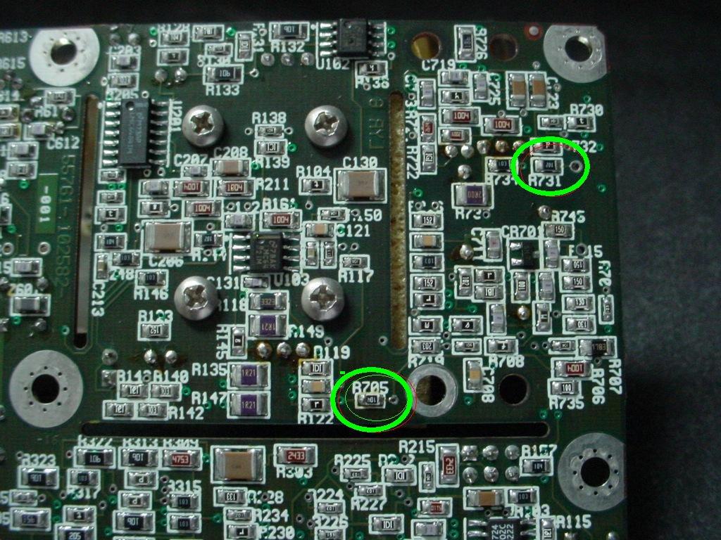 Note on replacement of the Rb cell heater transistors Efratom has used a fusing kind of isolation pad to mount both heater transistors.