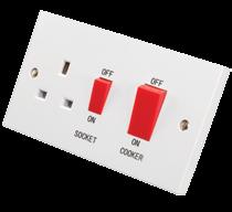 dimmers, sockets and ceiling