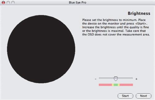 Calibrating Other Monitors User Manual page 35 6.2.2. Brightness Adjustment The Brightness Adjustment window will assist you in placing your monitor in the optimal range of brightness.