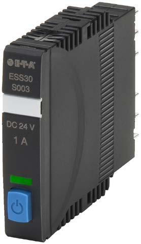 Electronic circuit breaker ESS30-Sxxx-DC2V Description The electronic circuit protector ESS30-S with physical isolation is the globally unique electronic over protection for DC 2 V applications as a