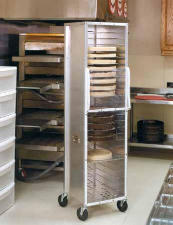 The Rolling Tower Pizza Racks are 66-inches tall,