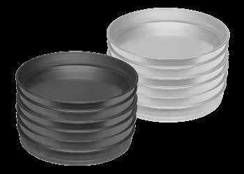 rim prevents warping and sliding Separator Lids Available in