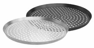 750 inch deep Retains oil for buttery flavor Designed for medium and thick crusts Perforated
