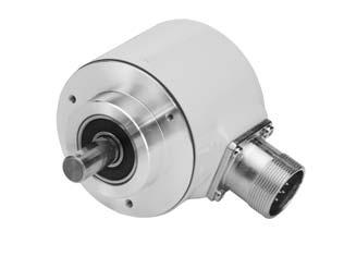 Synchro flange Universal industry standard encoder Up to 40 000 steps with 10 000 pulses High signal accuracy Protection class up to IP67 Operating temperature up to 100 C (RI 58-T) Flexible due to