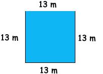 4. The perimeter of this square is.