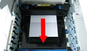 Holding it by its top center, lift the toner cartridge,