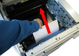 Note the positions of the four toner cartridges and image