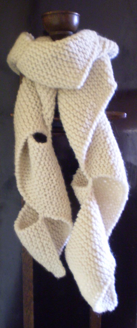 Frankie s Knitted Stuff The Folded Spiral If you can knit garter stitch, you can make this scarf. It s just a long strip of knitting folded and joined as you go to create a spiral.