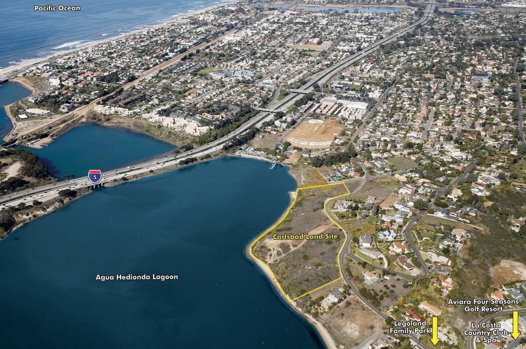 EXCLUSIVE MULTIFAMILY OFFERING APPROX 10.20 ACRES UNPRICED Intersection of Hoover Street & Adams Street, Fronting on Agua Hedionda Lagoon Carlsbad, CA Parcel Sizes: Approximately 10.