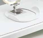 Choose from: Thread cutter Sewing one stitch Reverse stitch Needle up/down.