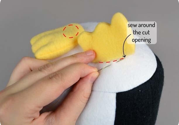 Clip and trim the curves (especially near the toes) and turn the feet right side out.