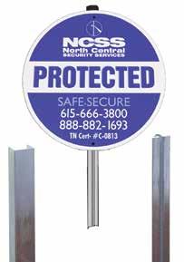 Security Sign & Products Catalog Yard stakes are a simple solution to mounting your sign in the ground. Our stakes are made of.65 aluminum and angle cut at one end for easy installation.