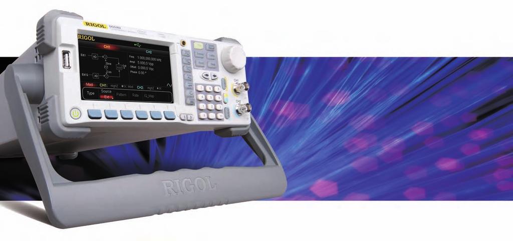 DG5000 series Waveform Generators DG5000 is a multifunctional generator that combines many functions in one, including Function Generator, Arbitrary Waveform Generator, IQ Baseband /IQ IF, Frequency