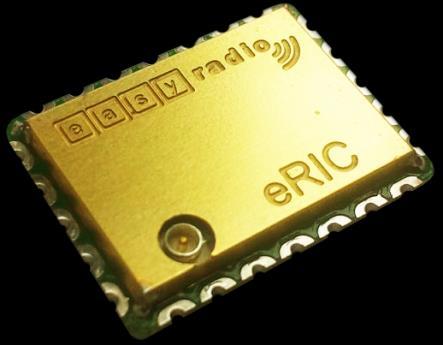 The easy Radio Intelligent Controller (eric) radio transceiver module is based on the Texas Instruments CC430F5137 System-on- Chip device to provide an intelligent radio sub-system that combines a