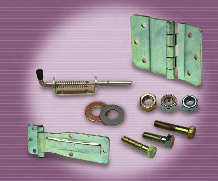 mechanisms & handles Self tapping & wood screws, Spirol and locking pins & rivets Engineering grade bolts, nuts & washers in sizes M-M0 Engineering grade