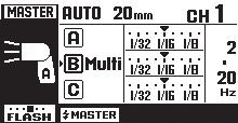 4 Rotate the command dial to choose W and press OK to set all the units in the current