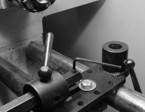 See the photo of shaft being used in the Lathe Banjo. Jig Features. The Ball of the Jig is designed to accept various spindle thread replicators. (To suit most thread sizes.