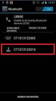 2.4.1 One-click Android Connection 1. Turn on CT10, read the following barcodes continuously Enter Setup One-click android connection Exit with Save 2.