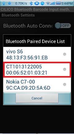 Bluetooth Paired Device