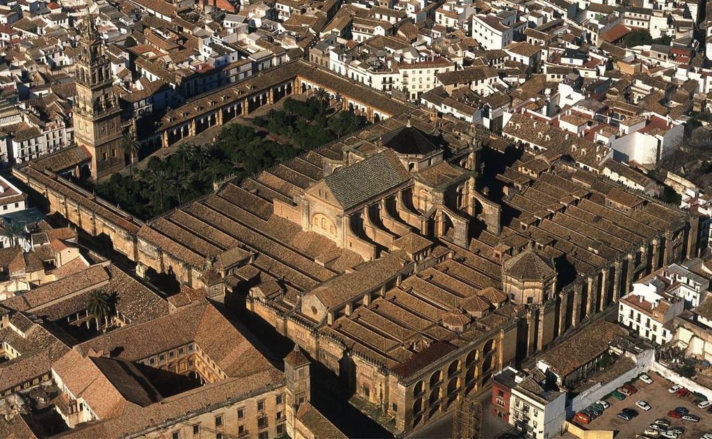 Aerial view of the Great Mosque (looking east), Córdoba, Spain, 8 th to 10 th centuries;