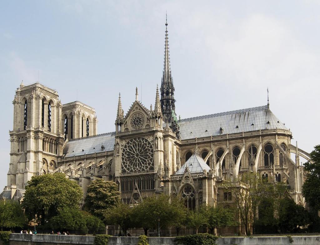 Notre Dame 1160-1240-one of the first cathedrals to use