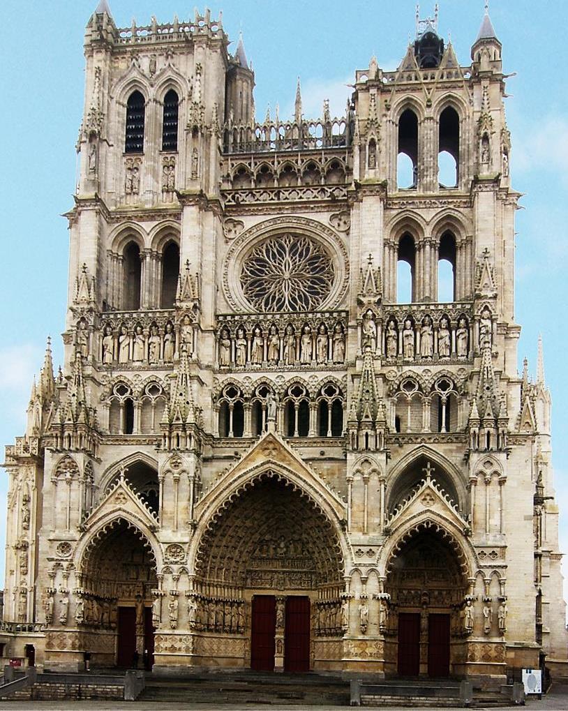 Amiens Cathedral, Amiens, France, begun 1220.