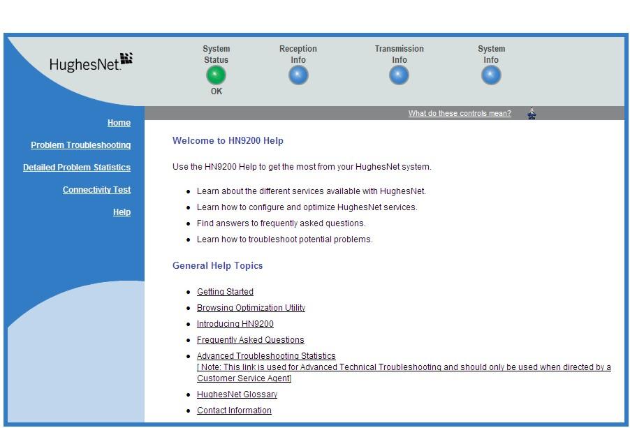 System Control Center Chapter 6 Figure 65: Help page System Control Center tools for troubleshooting The System Control Center includes screens that are useful for