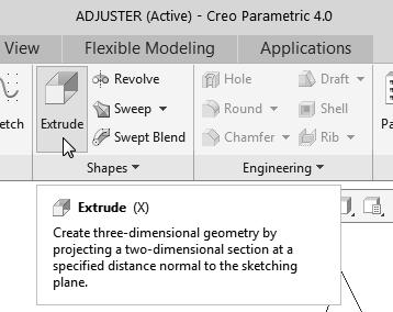 Parametric Modeling Fundamentals 1-9 Step 2: Determine/Set up the Base Solid Feature