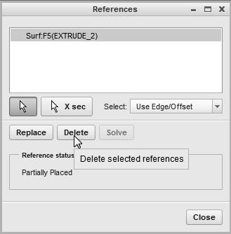 Click on the Select Reference button to activate select command. 5.