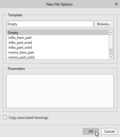 Enter Adjuster as the part Name as shown in the figure. 5. Turn off the Use default template option.