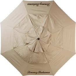 54" 38" 54" 38" Umbrella canopies are 11-feet diameter and double wind vented.