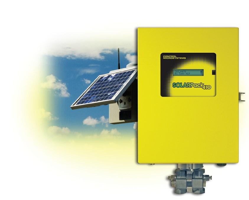 CONTROL MICROSYSTEMS SOLARPack 41O Solar-Powered Single Run Flow Computer Features: n Accurate gas measurement n API 21.1, BLM#5,EUB#17 n Single Seal Compliance Certification under ANSI/ISA 12.27.