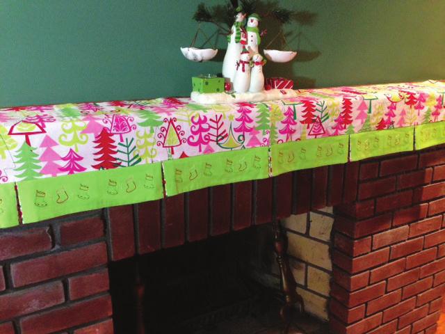 Retro Christmas Mantle Cover Decorating for Christmas is one of the most fun times of the year. Add to your Christmas joy with this easyto-assemble mantel cover, designed for a standard 50 mantel.