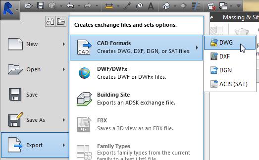 Exercise 16 Export a CAD file Sometimes your extended team needs digital files instead of printed sheets. If they are using Revit, you can share your model with them.