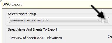 If you open the progress file, save it as with a new name. Export Setup There are lots of settings you can configure to export to DWG. 1. From the Application menu, choose: Export>CAD Formats>DWG. 2.