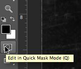 QUICK MASK Turns all areas of an image that are NOT selected bright red. Making it easy to refine a selection. 3.
