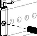 1-2 Attach horizontal brackets Slide the horizontal brackets [03] and [04] onto the vertical brackets and.