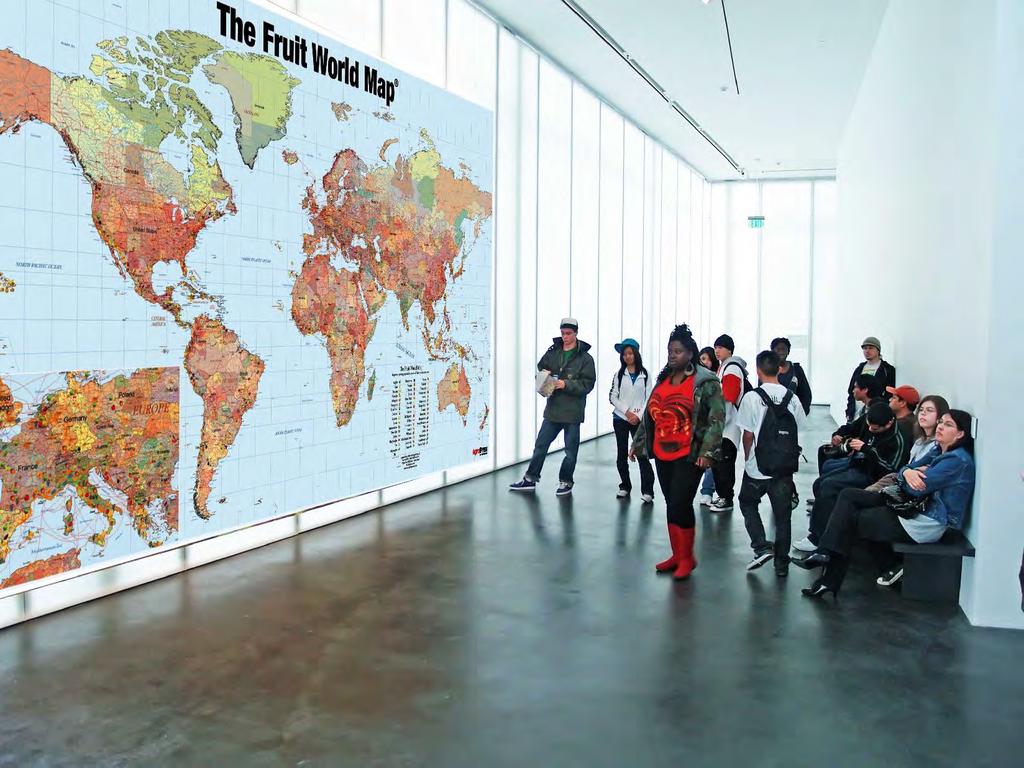 The Fruit World Map The Fruit World Map is an artful rendering of the global production centers of fresh produce.