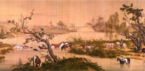 Dynasty Collections in Contemporary Interpretation of an Old Masterpiece Hundred Horses by